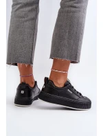 Dámske tenisky na platforme Big Star Black Dámske tenisky na platforme Big Star Black