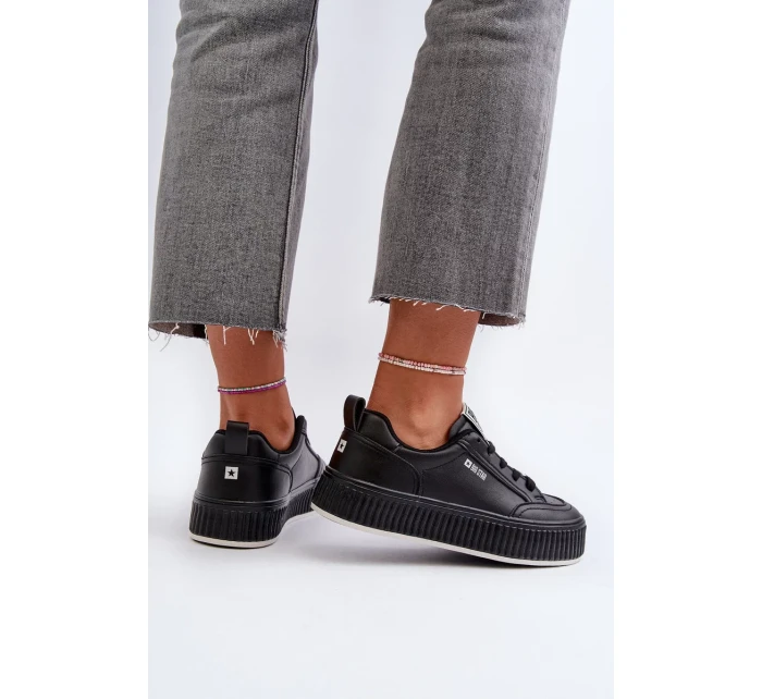 Dámske tenisky na platforme Big Star Black Dámske tenisky na platforme Big Star Black