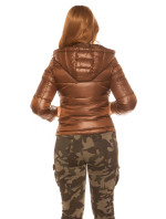 Trendy Winterjacket with removable hood