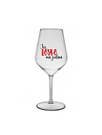 YOU ARE MY LOVE - číry nerozbitný pohár na víno 470 ml