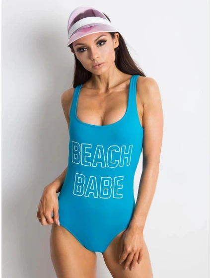 Dámske jednodielne plavky s nápisom 32107 - FPrice