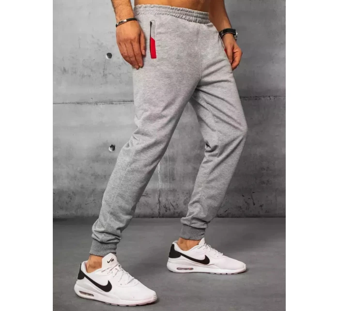 Pánské světle šedé teplákové kalhoty Dstreet model 21963055 - FashionStreet Pánské světle šedé teplákové kalhoty Dstreet model 21963055 - FashionStreet