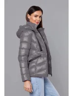 KRÓTKA KURTKA ZIMOWA DAMSKA SZARA model 21244791 - J.STYLE