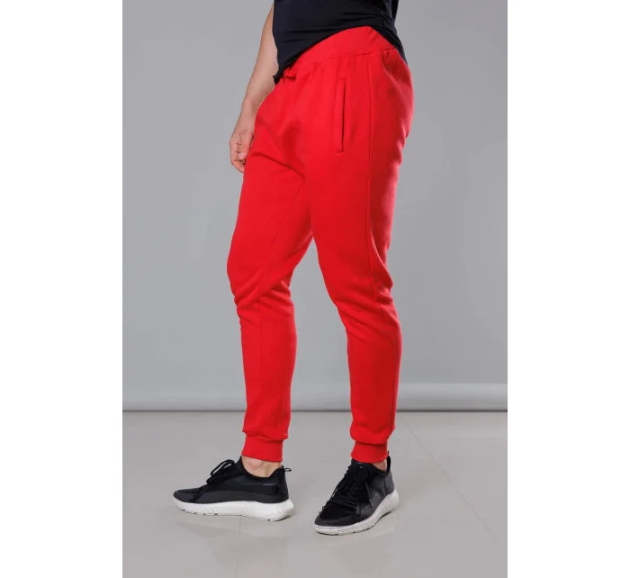 Červené pánske teplákové nohavice (68XW01-18)