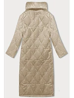 Béžový dámský oversize kabát model 20469006 - J.STYLE