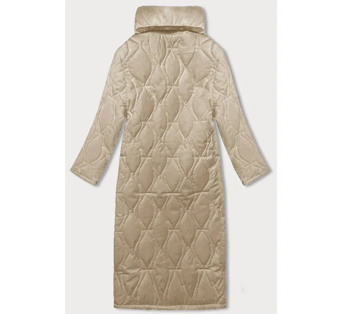 Béžový dámský oversize kabát model 20469006 - J.STYLE