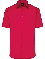 JN 680 Popelínová košile s krátkým rukávem model 22537782 red - Daiber JN 680 Popelínová košile s krátkým rukávem model 22537782 red - Daiber