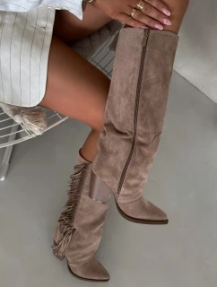 Dámské Boty S Na Podpatku Béžové model 21704711 - Boto