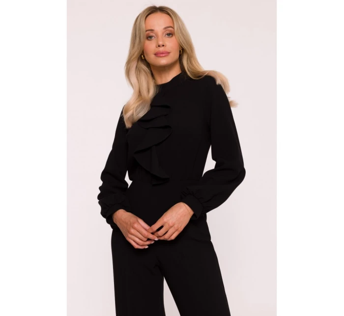 S420 Kombinéza s volánom - čierna