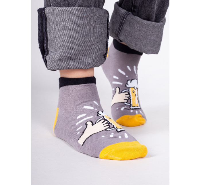Yoclub Bavlnené ponožky Vzory Farby SKS-0086F-B900 Grey