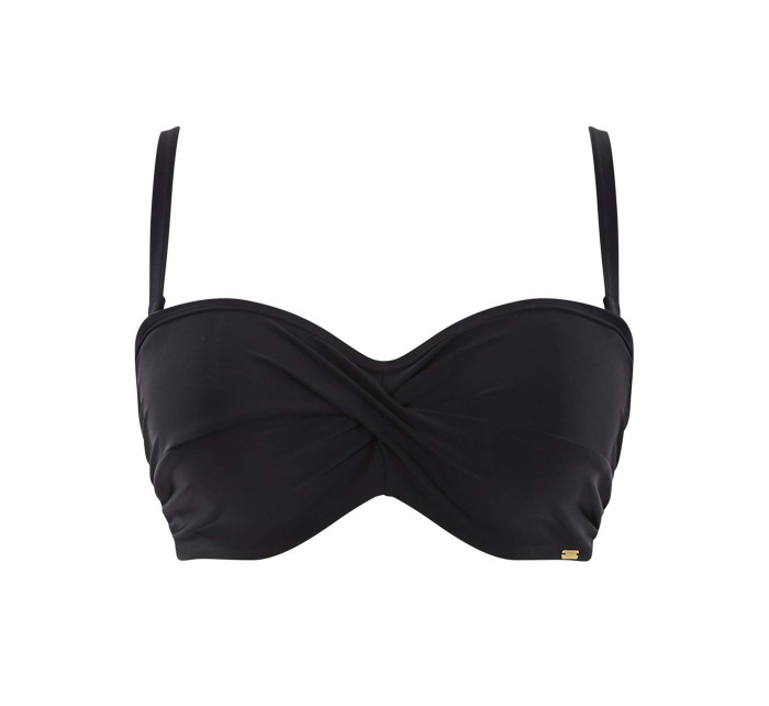 Vrchní díl plavek Swimwear Anya Riva Bandeau Bikini black SW1303