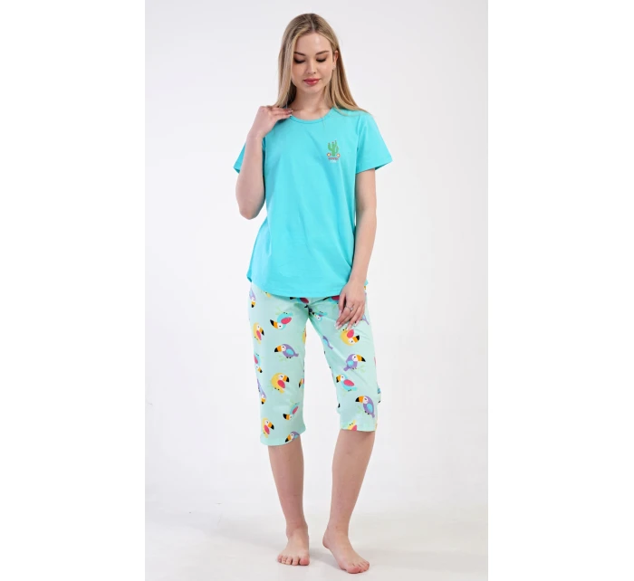 Dámske capri pyžamo Parrot