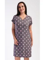 Dámska nočná košeľa s krátkym rukávom Polka dots Dámska nočná košeľa s krátkym rukávom Polka dots