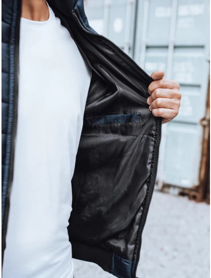 Pánská přechodná bunda prošívaná tmavě modrá Dstreet model 21963667 - FashionStreet