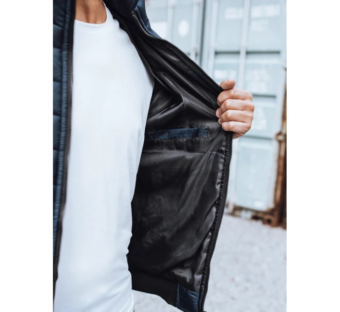Pánská přechodná bunda prošívaná tmavě modrá Dstreet model 21963667 - FashionStreet