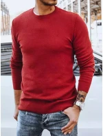 Pánský klasický vínový svetr Dstreet model 21966474 - FashionStreet