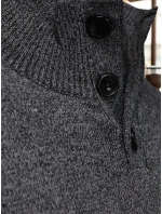 Pánský svetr se stojáčkem světle šedý Dstreet model 21995596 - FashionStreet