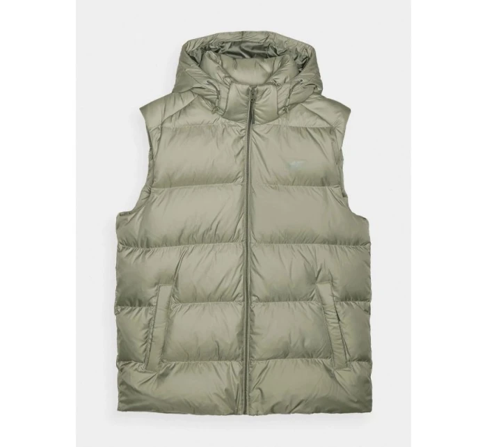 Pánska páperová košeľa bez rukávov s prírodnou výplňou 4F 4FWAW24TVJAM148-43S