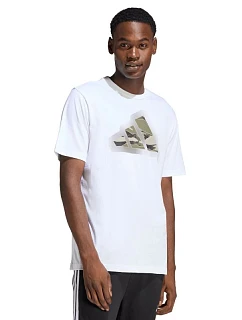 Pánske tričko adidas Camo Modern Logo Graphic T-shirt white JZ7493 pánske