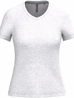 Kariban K 381 Dámske tričko s výstrihom do V 20.K381 ash heather