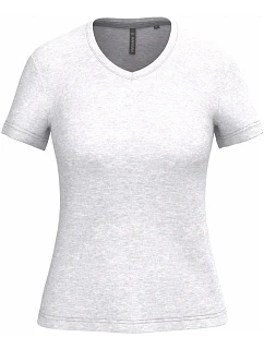 K Dámské tričko s výstřihem do V 20.K ash heather model 22508215 - Kariban