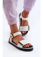 Damskie Sandały Na Platformie Big Star NN274777 Białe