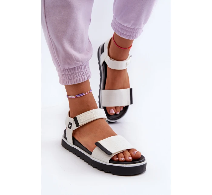 Damskie Sandały Na Platformie Big Star NN274777 Białe