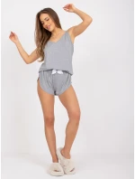 Pyžamo RV PI 7398.89P sivé