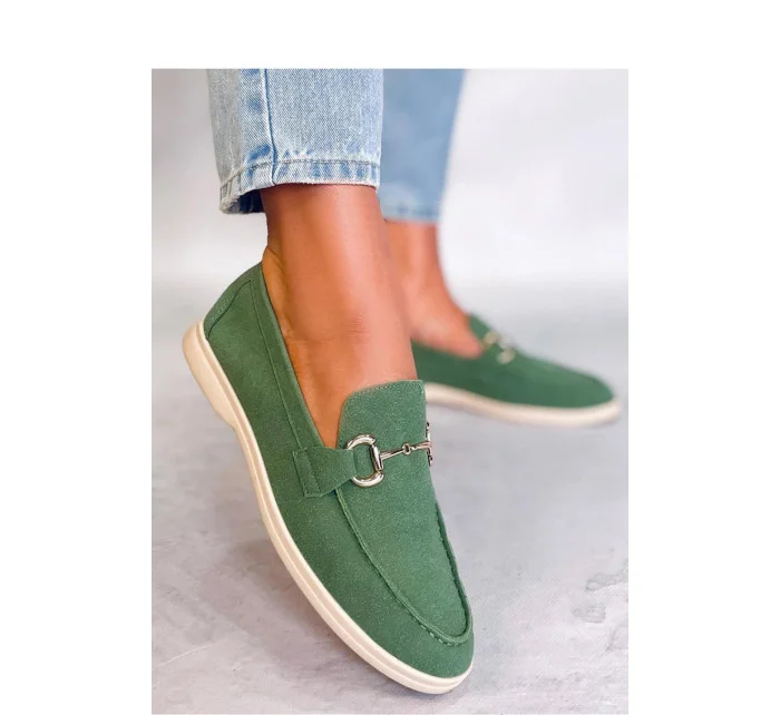 Dámske mokasíny T563P zelené - Inello