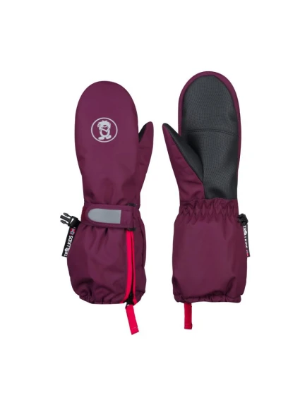 Trollkids Detské zimné rukavice Troll Mitten XT vodotesné ružové (928-422)