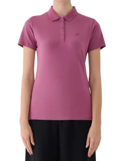 Dámske polo tričko 4F F554 bordové 4FWAW25TPTSF554 60S