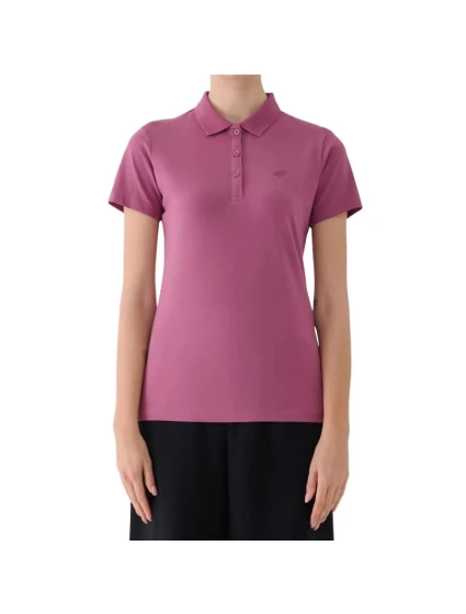 Dámske polo tričko 4F F554 bordové 4FWAW25TPTSF554 60S