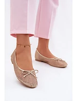 baleríny s ozdobou  Zlaté model 22099980 - VINCEZA