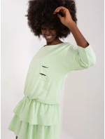 Sukienka EM SK HS 20 model 18856508 pistacjowy - FPrice
