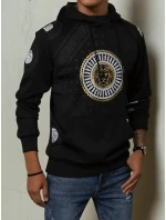 Pánská mikina s kapucí s potiskem černá Dstreet model 21968206 - FashionStreet