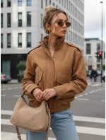 Dámska semišová bomber bunda FashionStreet TY5572