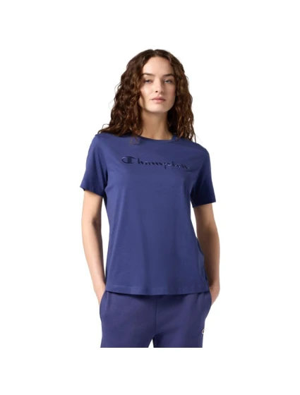 Champion dámske tričko SS Tee blue 118382 BS200