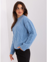 Sweter AT SW 0146.10P jasny niebieski