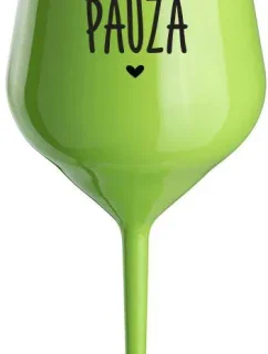 MÁMINA PAUZA - zelená nerozbitná sklenice na víno 470 ml