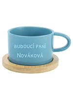 Personalizovaný keramický hrnček „MAKRONKA“ – budúca pani