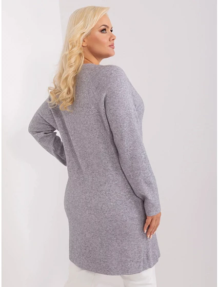 Dámský svetr PM SW PM model 20832260 šedý - FPrice Dámský svetr PM SW PM model 20832260 šedý - FPrice