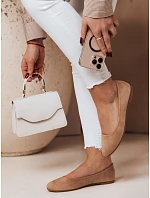 Dámske semišové baleríny ZY0672 hnedé - Seastar