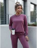 MILIAN dámska tepláková súprava burgundy FashionStreet AY0815
