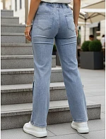 Dámske široké džínsy modré FashionStreet UY2986