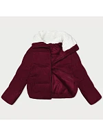 Dámska manšestrová bunda J Style Burgundy (5M3230-1)