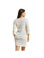 Dámské plážové šaty model 22206189 DRESS bílá - DIM Dámské plážové šaty model 22206189 DRESS bílá - DIM