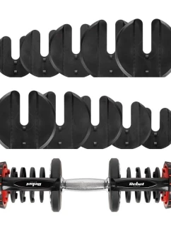 Nastaviteľná liatinová činka 40 kg REBEL ACTIVE