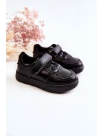 Dziecięce Niskie Buty Sportowe Czarne Frillo Dziecięce Niskie Buty Sportowe Czarne Frillo