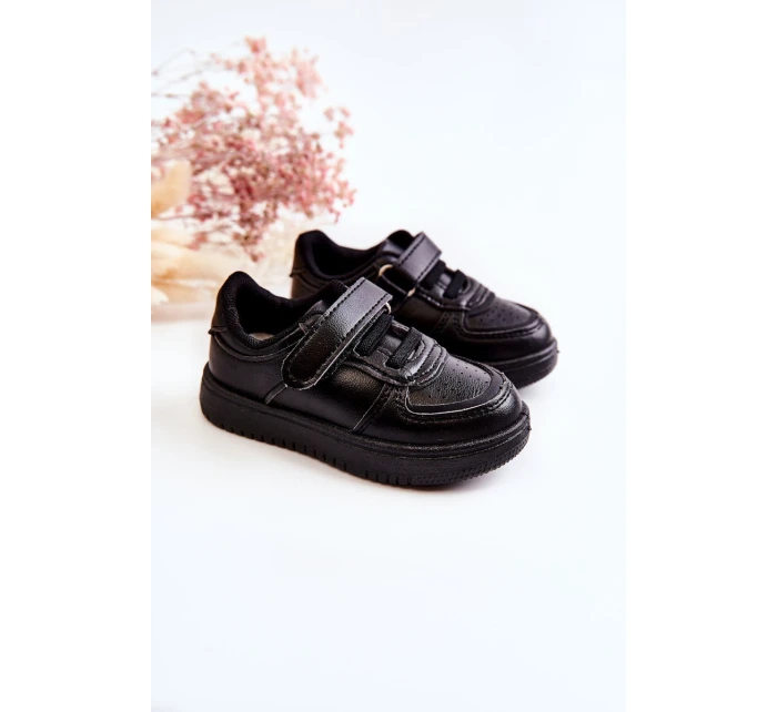 Dziecięce Niskie Buty Sportowe Czarne Frillo Dziecięce Niskie Buty Sportowe Czarne Frillo