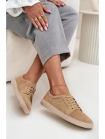 Trampki Typu Barefoot Z Naturalnego Zamszu Zazoo 314 Beżowe